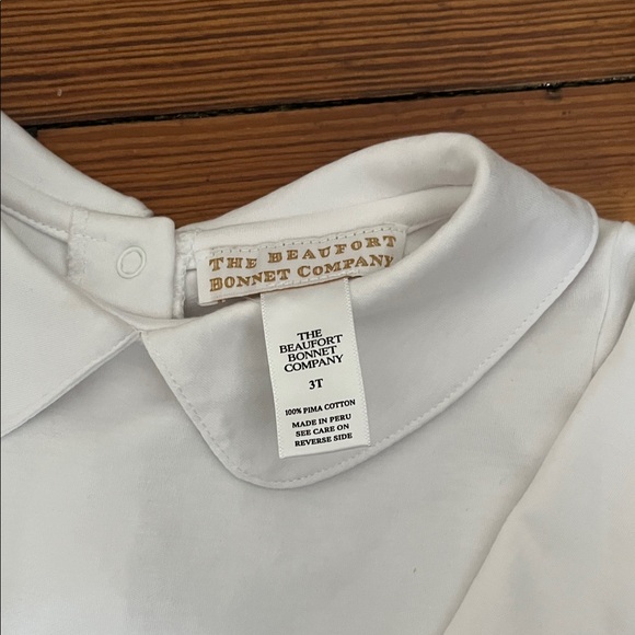 Peter Pan Collar Shirt  (Long Sleeve Pima) - Picture 3 of 4